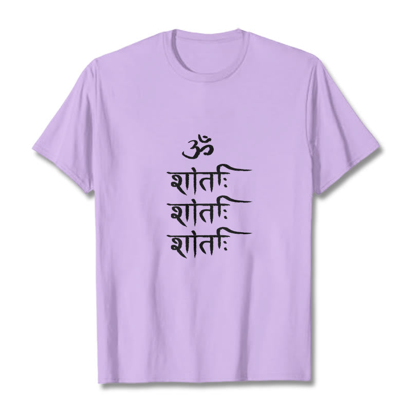 OM MANTRA Sanskrit Pattern Tee T-shirt