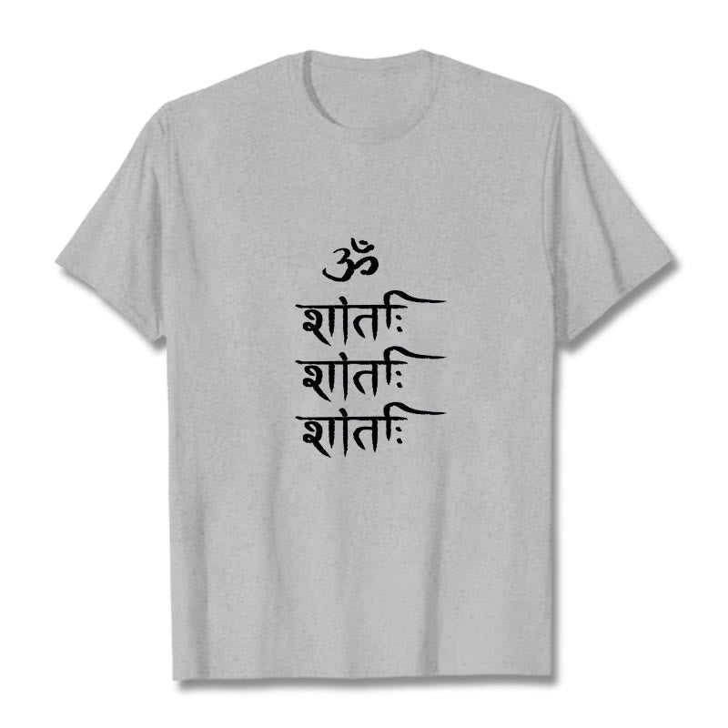 OM MANTRA Sanskrit Pattern Tee T-shirt