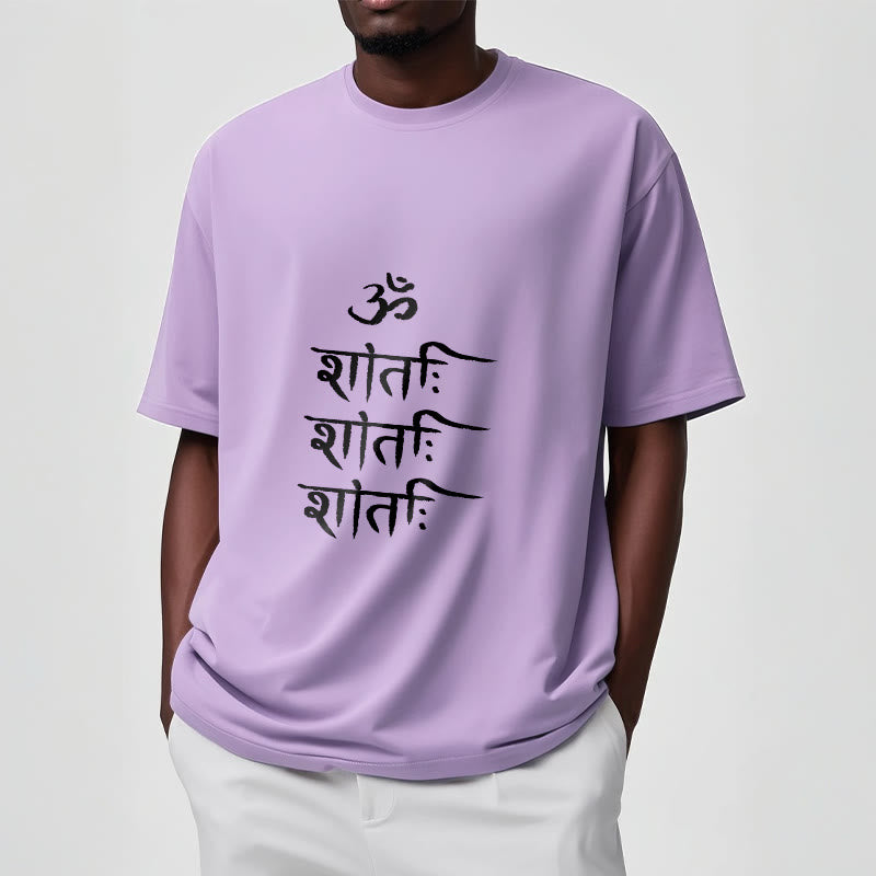 OM MANTRA Sanskrit Pattern Tee T-shirt