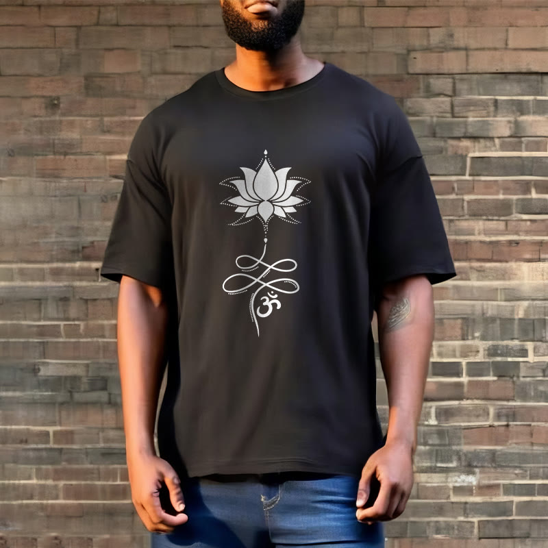 Lotus OM Sanskrit Tee T-shirt