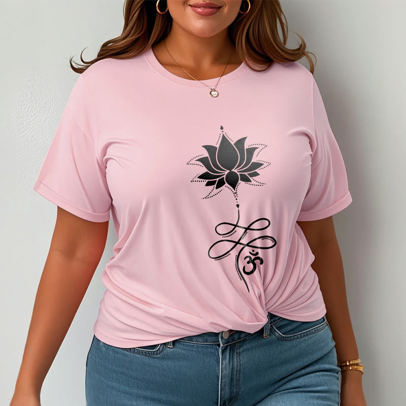 Lotus OM Sanskrit Tee T-shirt