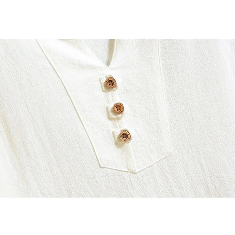 Breathable Cotton Linen Two-Piece Meditation Set
