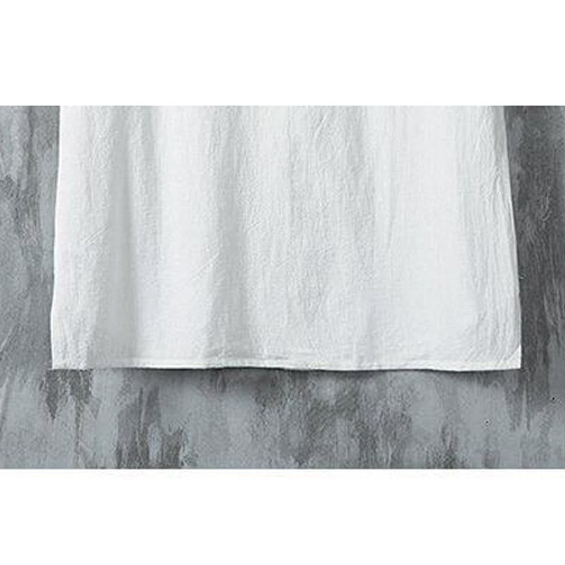 Cotton Linen Frog Button Meditation Shirt