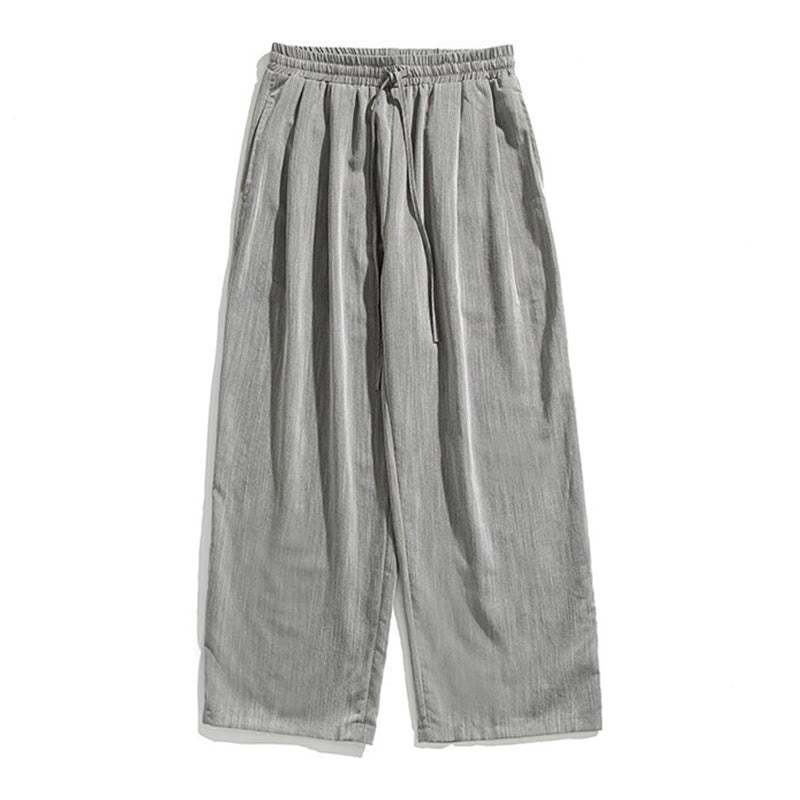 Cotton Linen Straight Leg Men's Meditation Pants