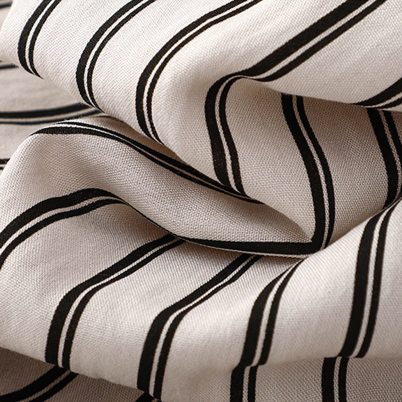 Casual Acrylic Stripe Lace-up Women's Wide Leg Pants With Pockets