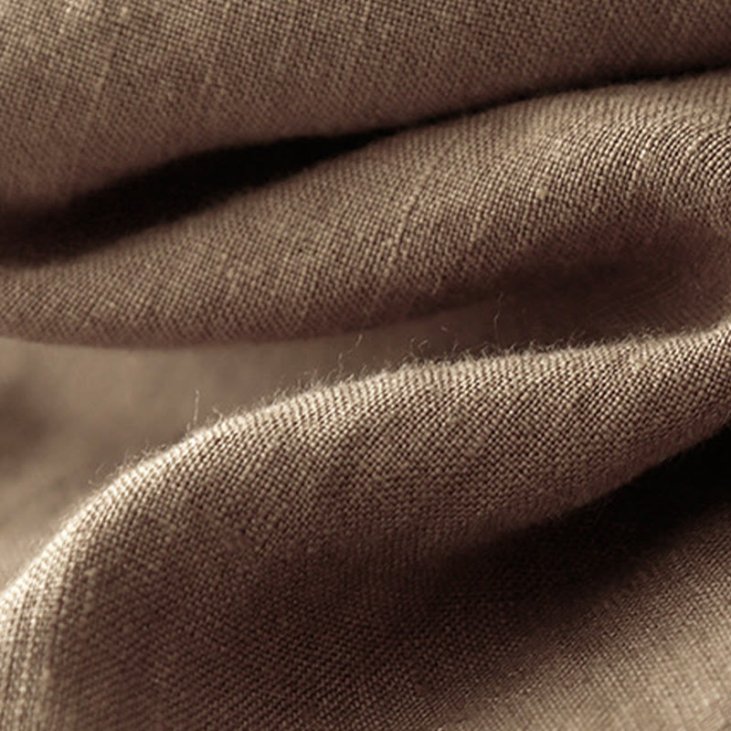 Tactile Cotton Linen Cropped Meditation Harem Pants