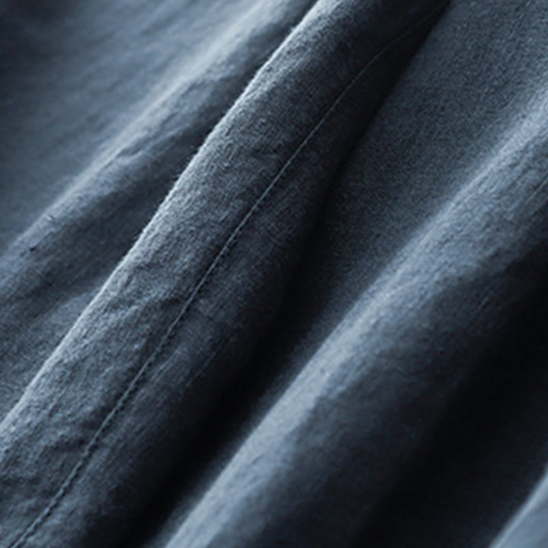 Tactile Cotton Linen Cropped Meditation Harem Pants