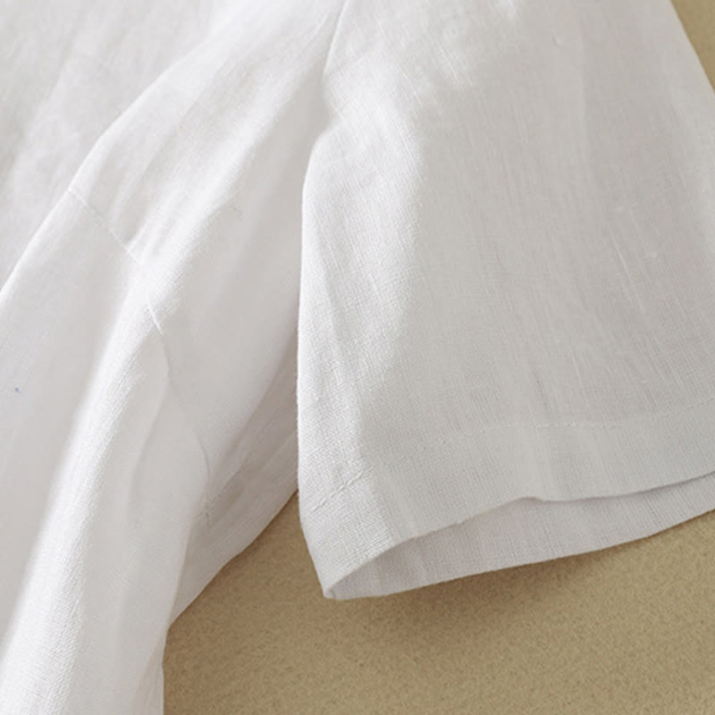 Lightweight Cotton V-Neck Mindful Half-Sleeve T-Shirt
