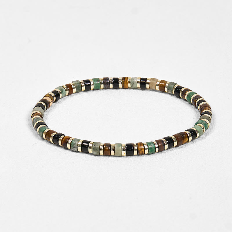 Natural Hematite Tiger Eye Stones Support Bracelet