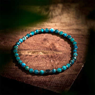 Natural Apatite and Hematite Grounding Energy Stone Bracelet