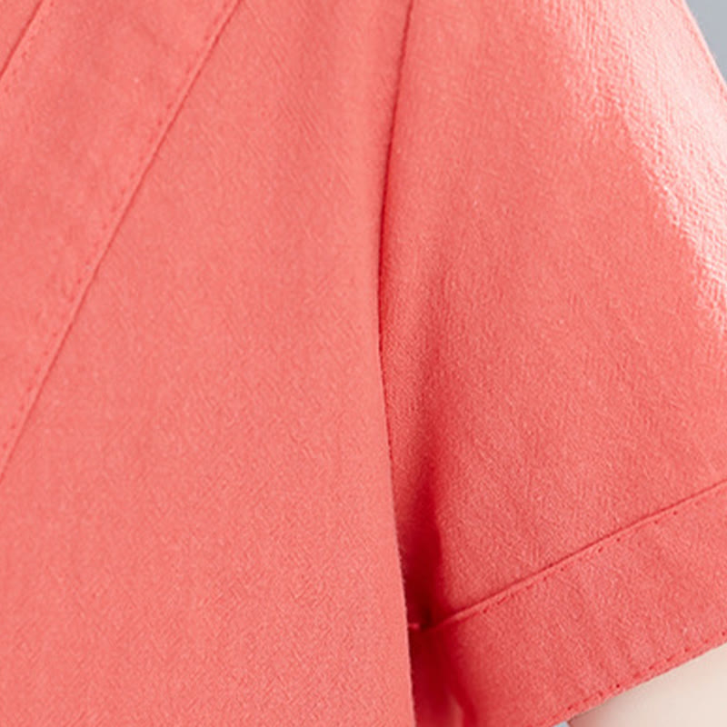 Tactile Cotton Linen Minimalist Grounding Midi Dress