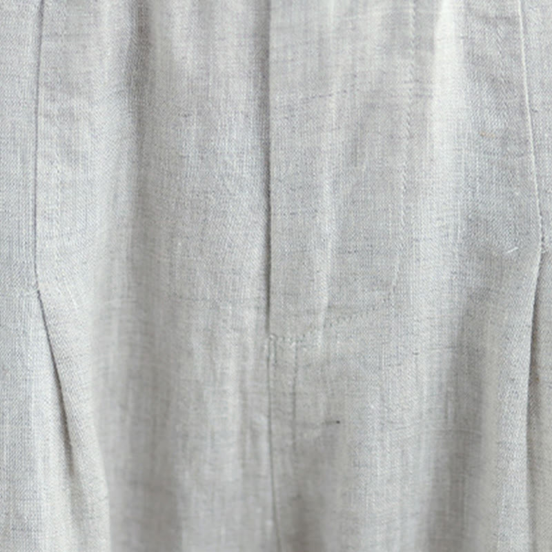 Breathable Cotton Linen High-Waist Meditation Harem Pants
