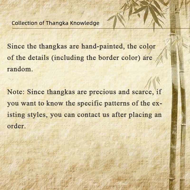 Tibetan Thangka Painting Om Mani Padme Hum Scripture Handmade Decoration(Random Style)