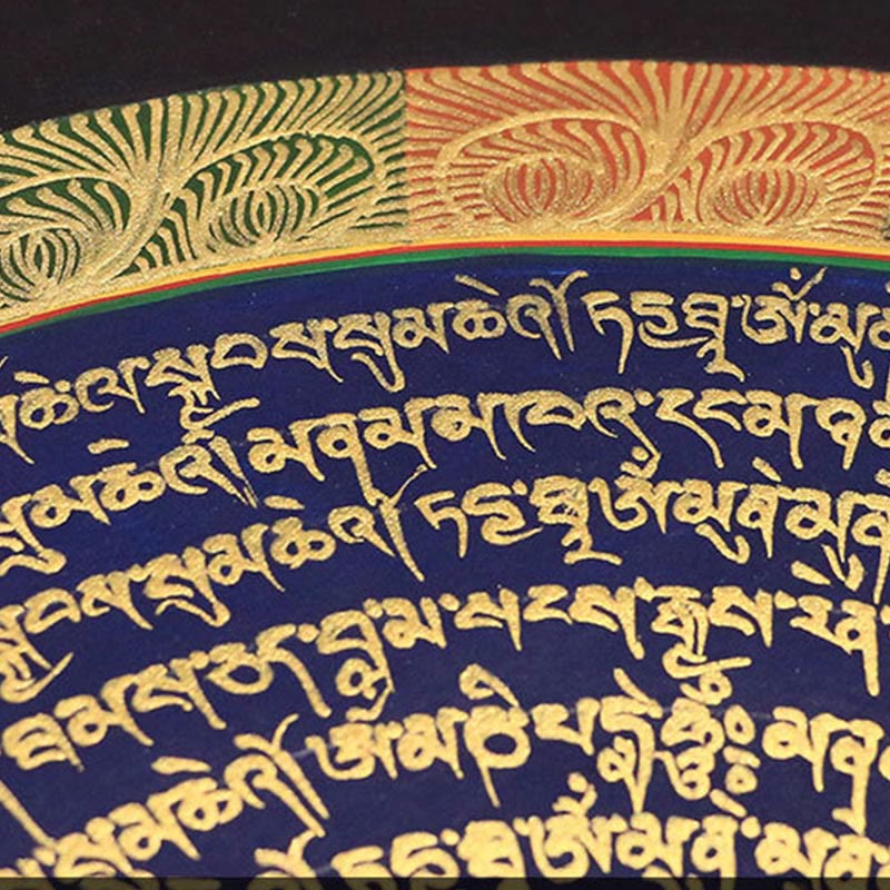 Tibetan Thangka Painting Six True Words Scripture Handmade Decoration Blind Box(Random Style)