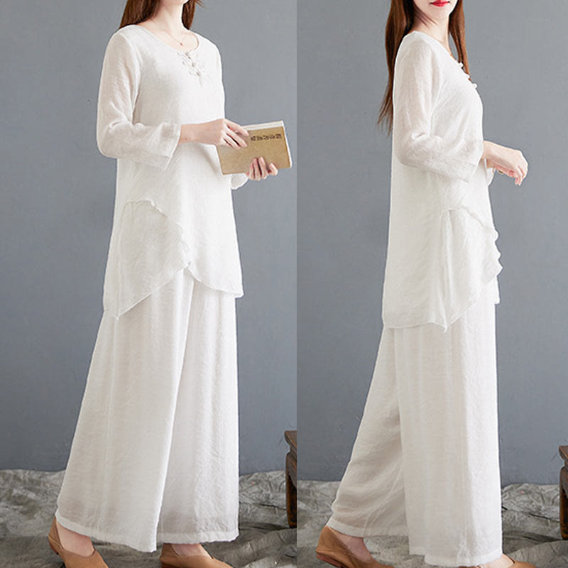 Breathable Cotton Linen Minimalist Meditation Set
