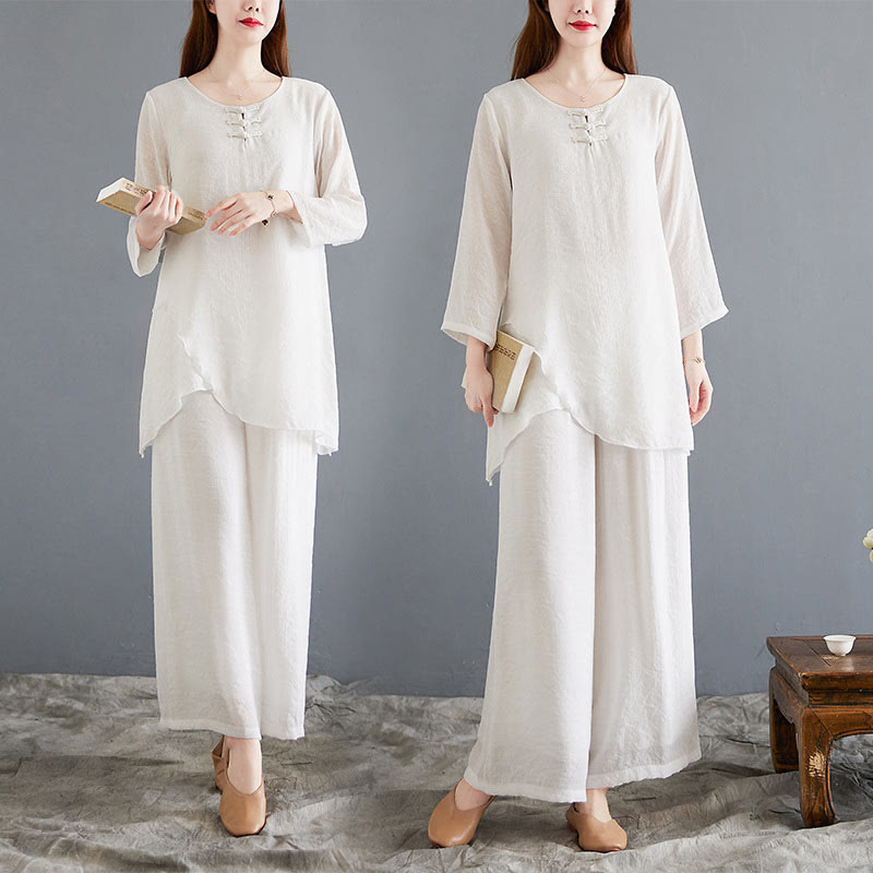 Breathable Cotton Linen Minimalist Meditation Set