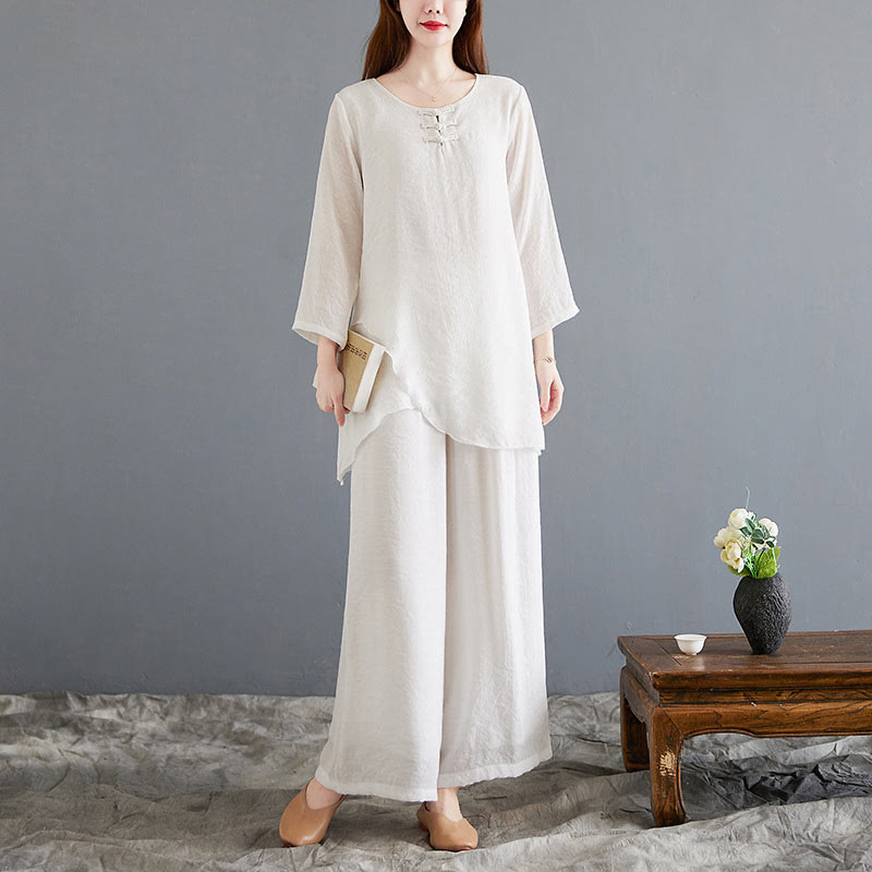 Breathable Cotton Linen Minimalist Meditation Set