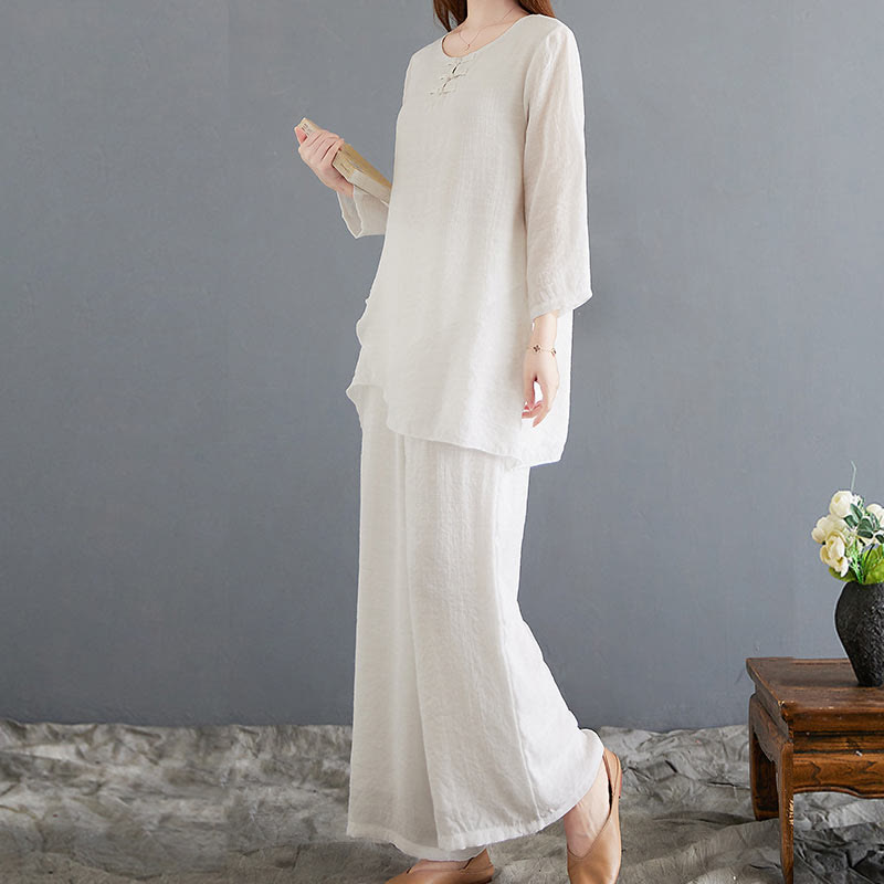 Breathable Cotton Linen Minimalist Meditation Set