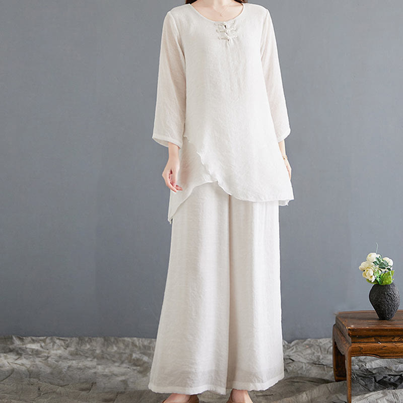 Breathable Cotton Linen Minimalist Meditation Set