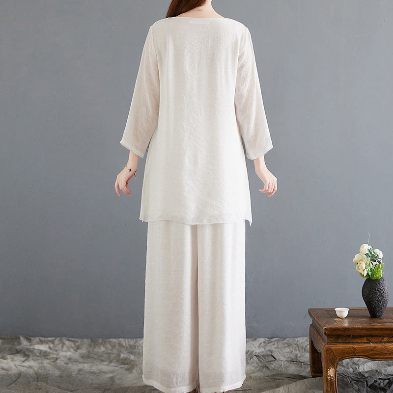 Breathable Cotton Linen Minimalist Meditation Set