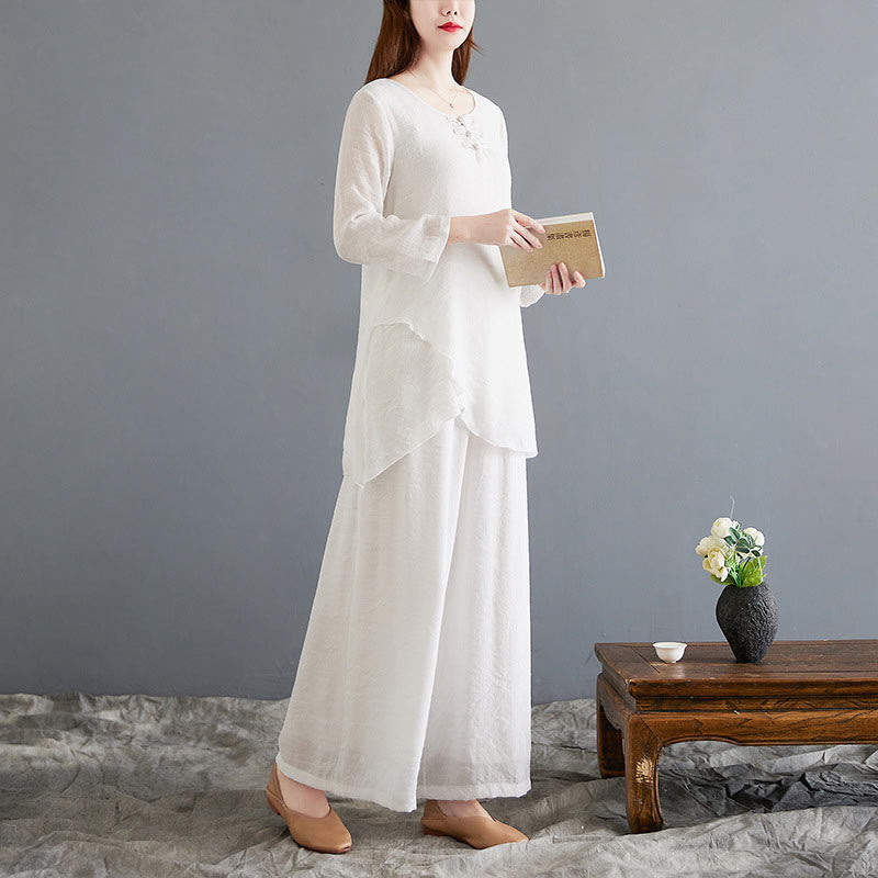 Breathable Cotton Linen Minimalist Meditation Set