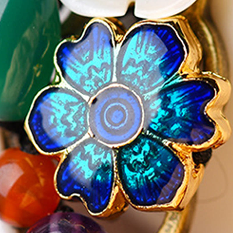 Agate Shell Flower Support Bracelet