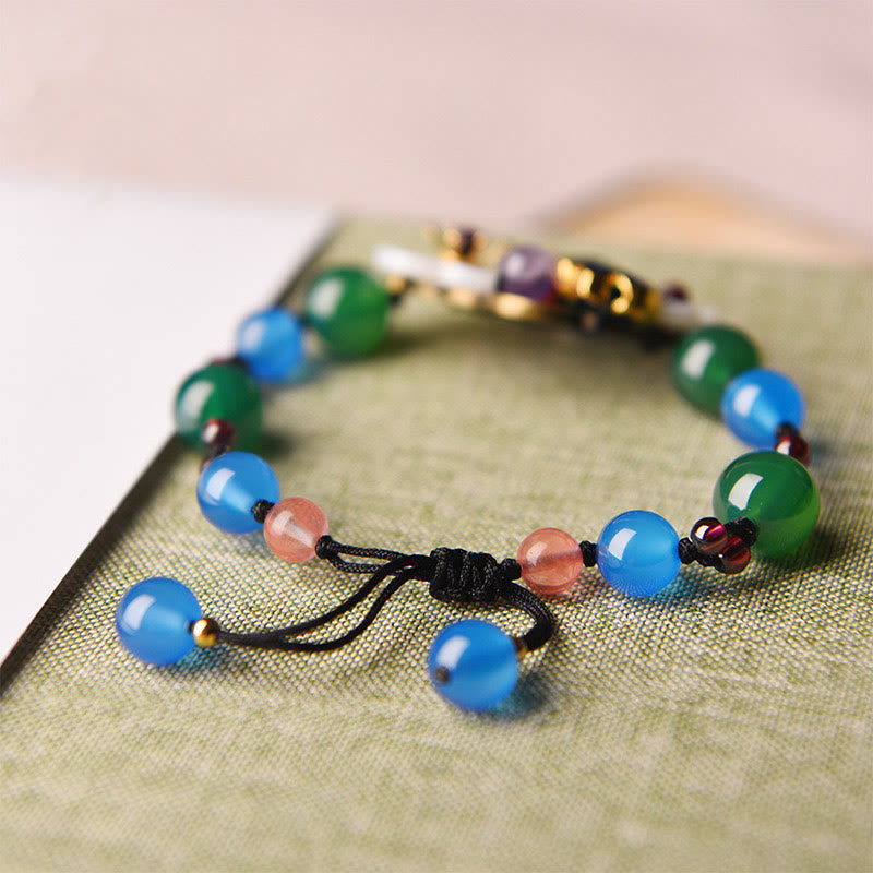 Agate Shell Flower Support Bracelet