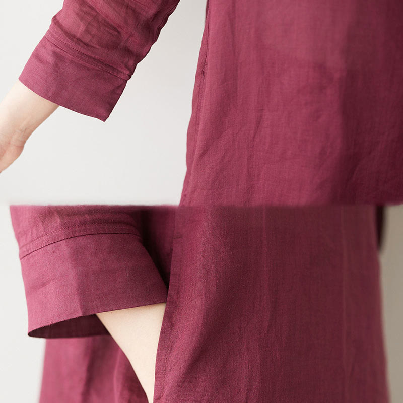 Tactile Cotton Blend Wide-Leg Women's Meditation Set