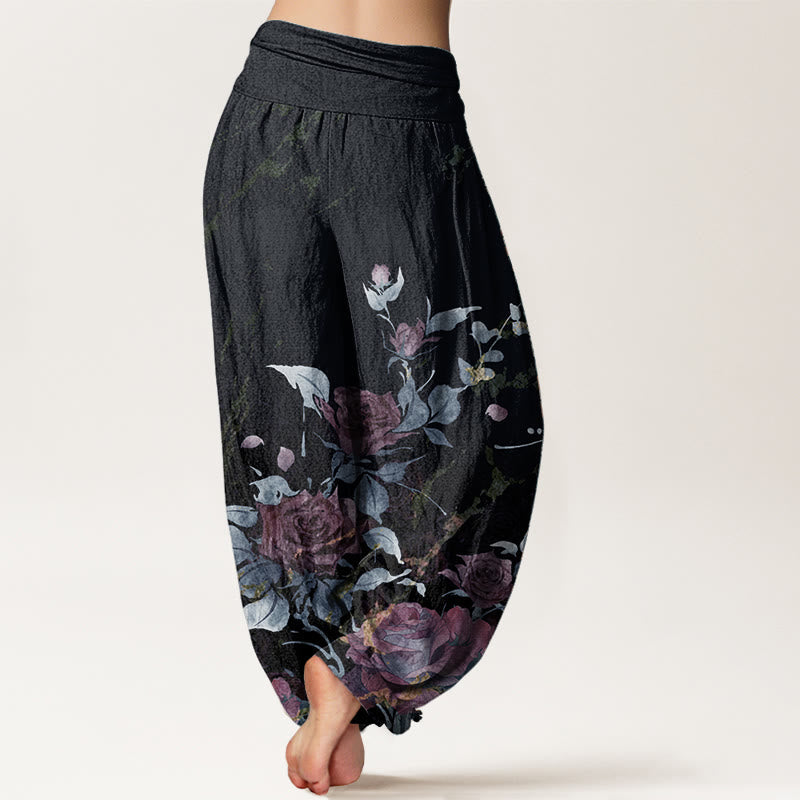Botanical Print Pure Cotton Mindful Movement Harem Pants