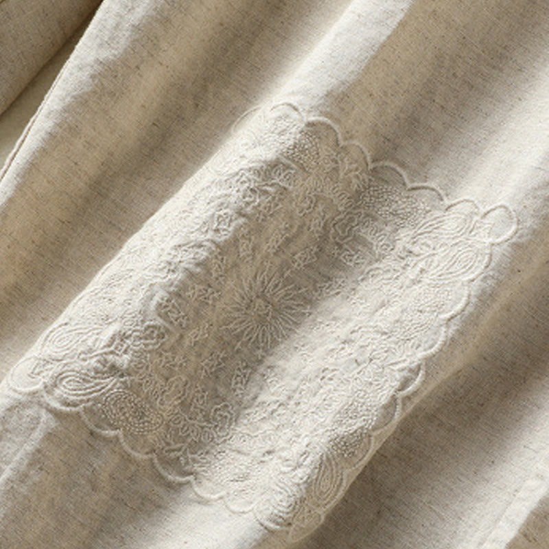 Tactile Cotton Linen Grounding Meditation Harem Pants