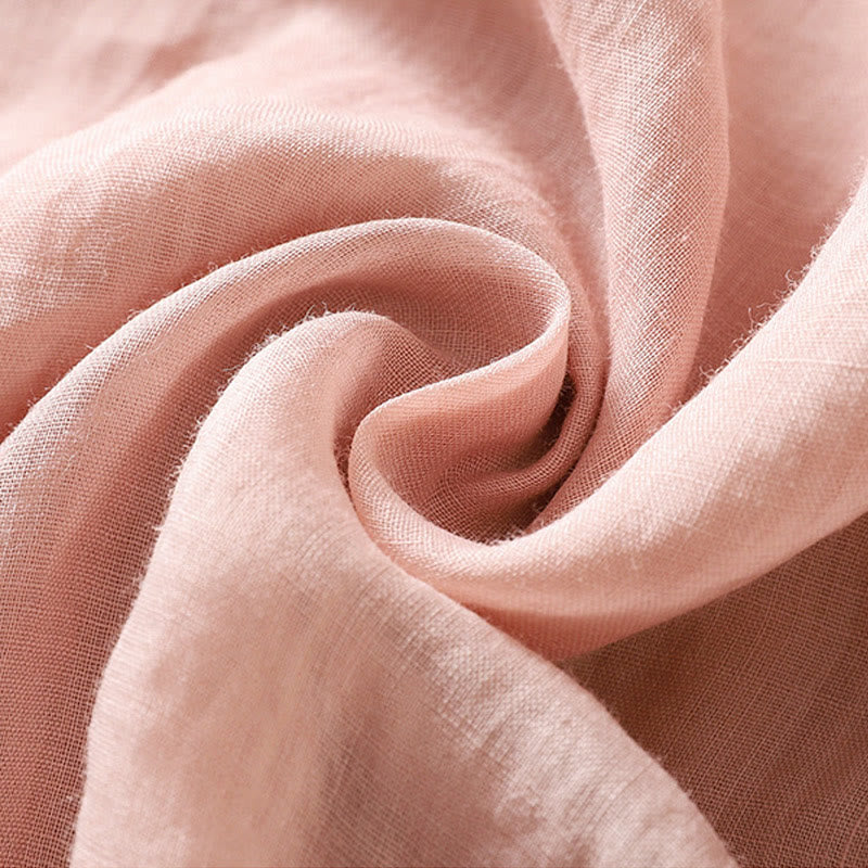 Cotton Linen High-Waist Wide-Leg Meditation Pants
