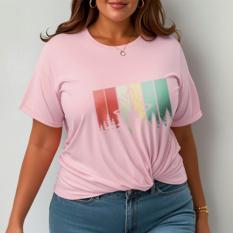 Tactile Cotton Unisex Lotus Silhouette Meditation Tee