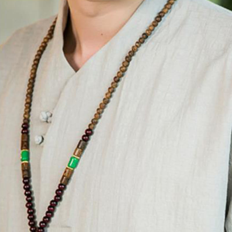 Tactile Cotton Blend Three-Quarter Sleeve Mindful Meditation Shirt