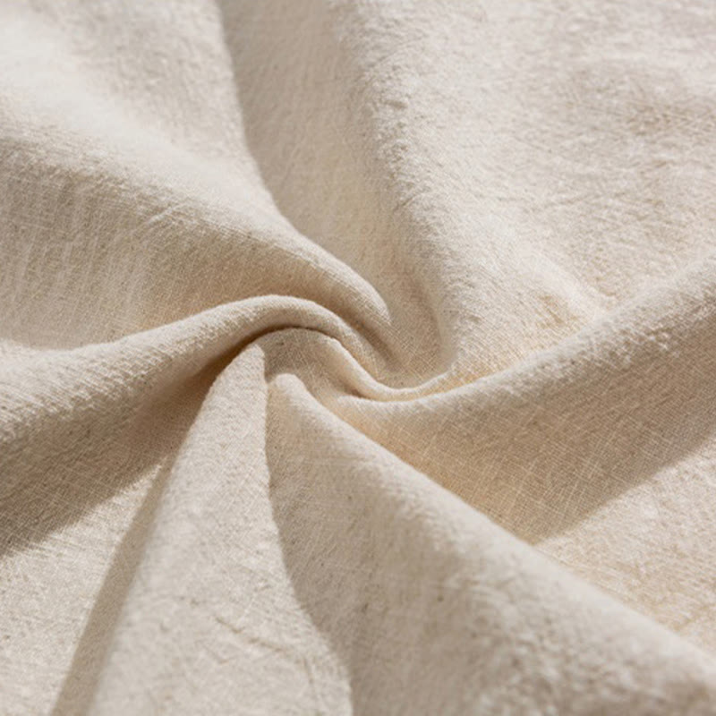 Lightweight Cotton Stand Collar Meditation Shirt Cardigan