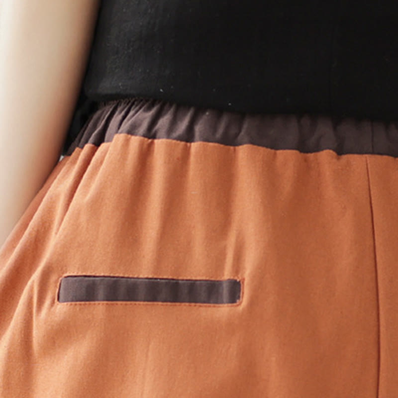 Tactile Cotton Linen Tapered Grounding Harem Pants