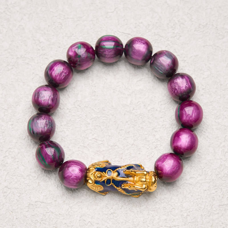 Colorful Sea Willow Color Change PiXiu Positive Healing Bracelet