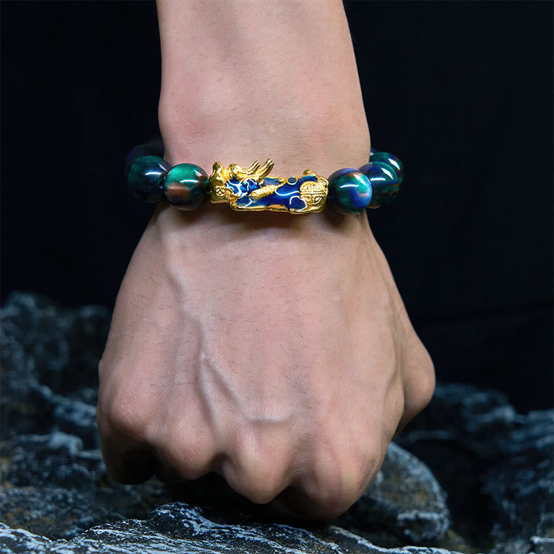Colorful Sea Willow Color Change PiXiu Positive Healing Bracelet