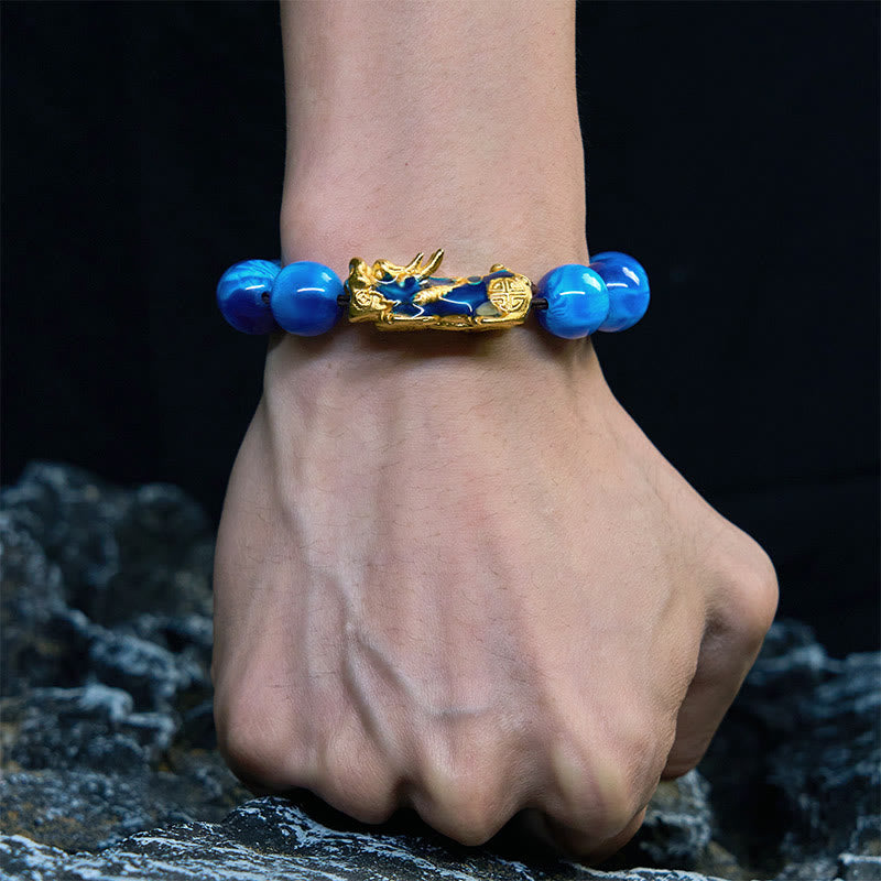 Colorful Sea Willow Color Change PiXiu Positive Healing Bracelet