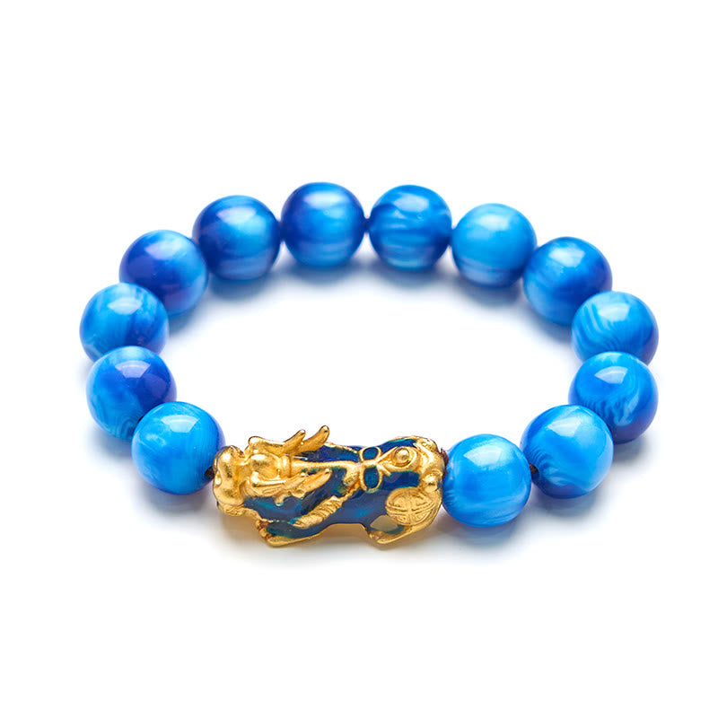 Colorful Sea Willow Color Change PiXiu Positive Healing Bracelet