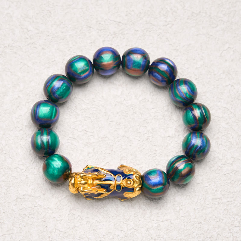 Colorful Sea Willow Color Change PiXiu Positive Healing Bracelet
