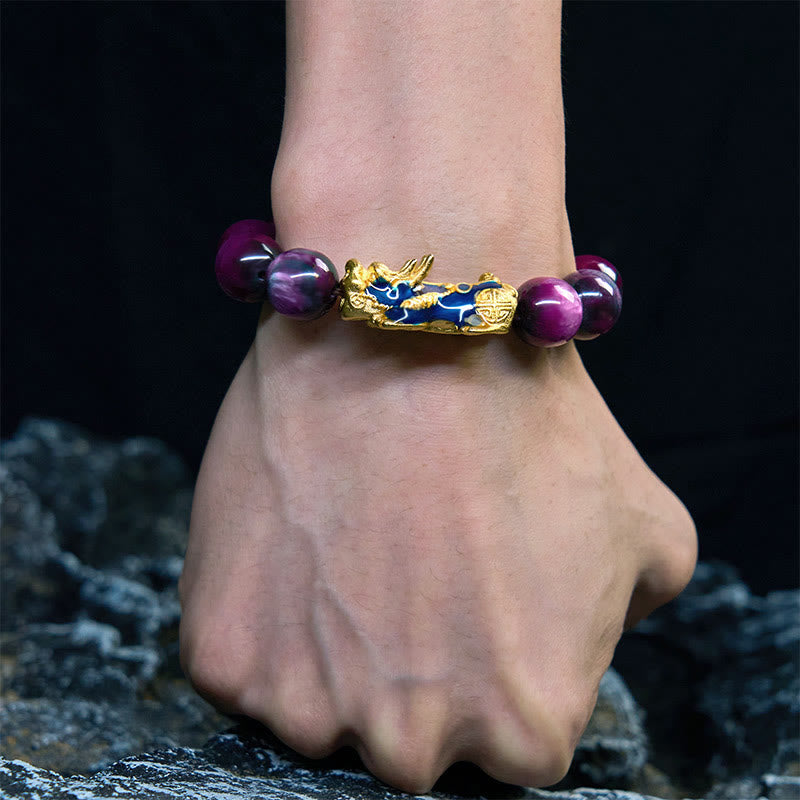 Colorful Sea Willow Color Change PiXiu Positive Healing Bracelet