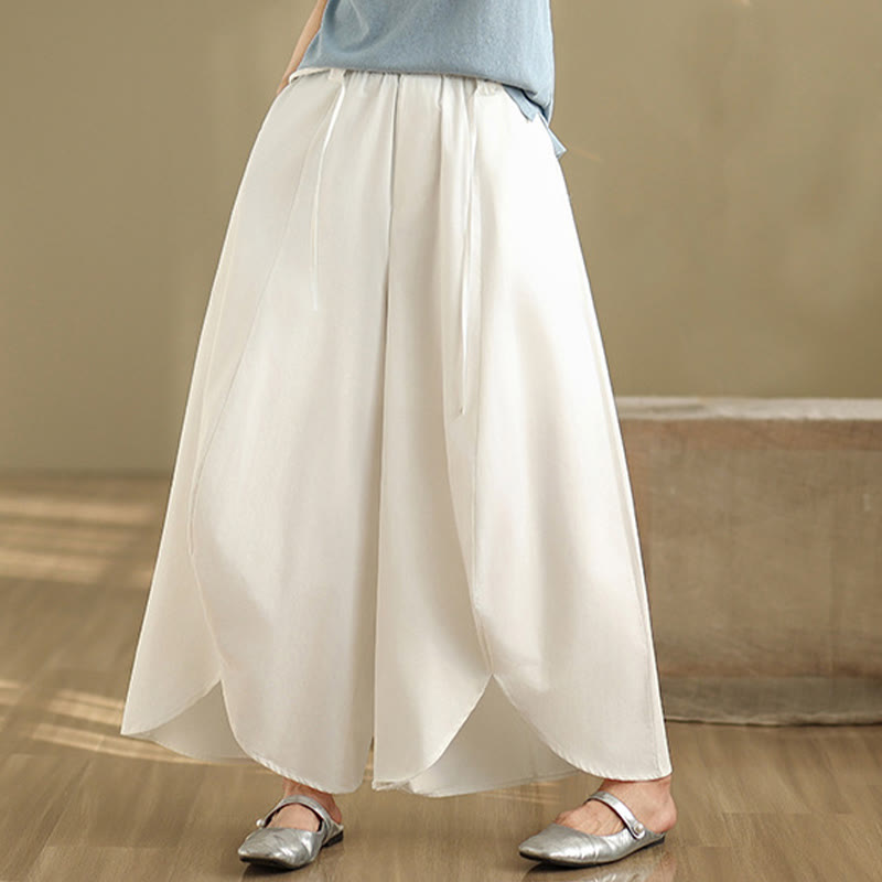 Breathable Split Wide-Leg Grounding Pants with Pockets