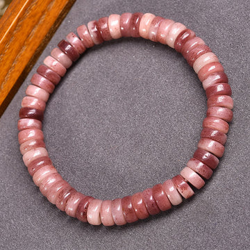Handmade Tibetan Camel Bone Purple Blood Beads Bracelet