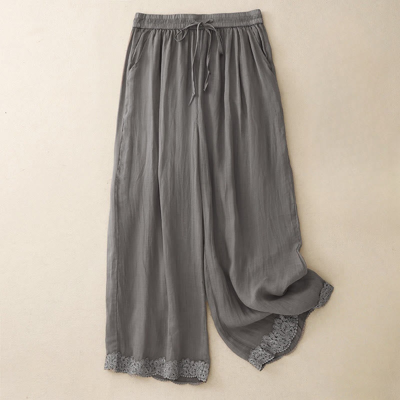 Breathable Cotton Wide-Leg Grounding Meditation Pants