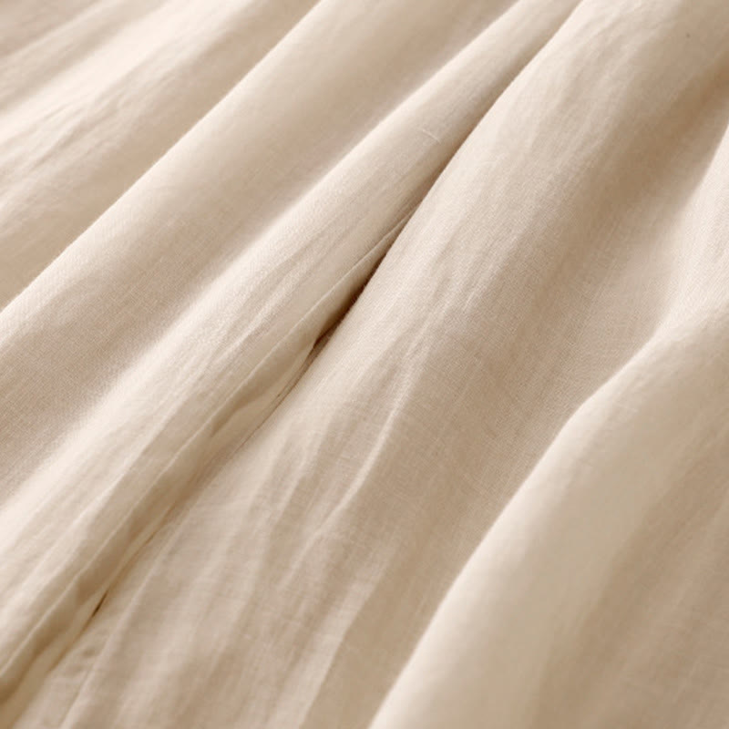 Breathable Cotton Wide-Leg Grounding Meditation Pants