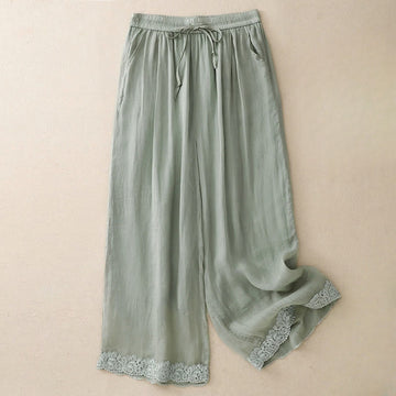 Breathable Cotton Wide-Leg Grounding Meditation Pants