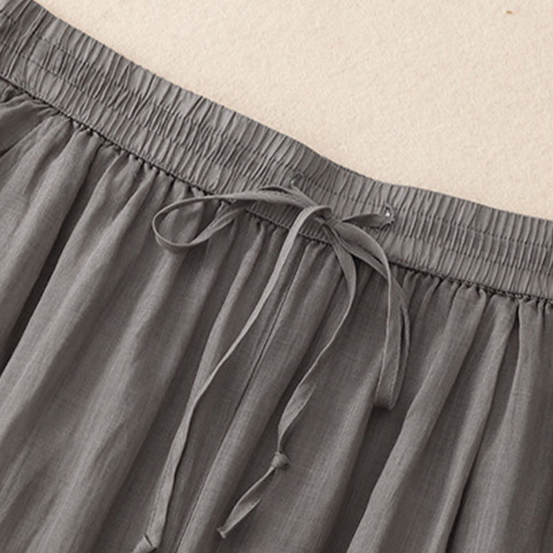 Breathable Cotton Wide-Leg Grounding Meditation Pants