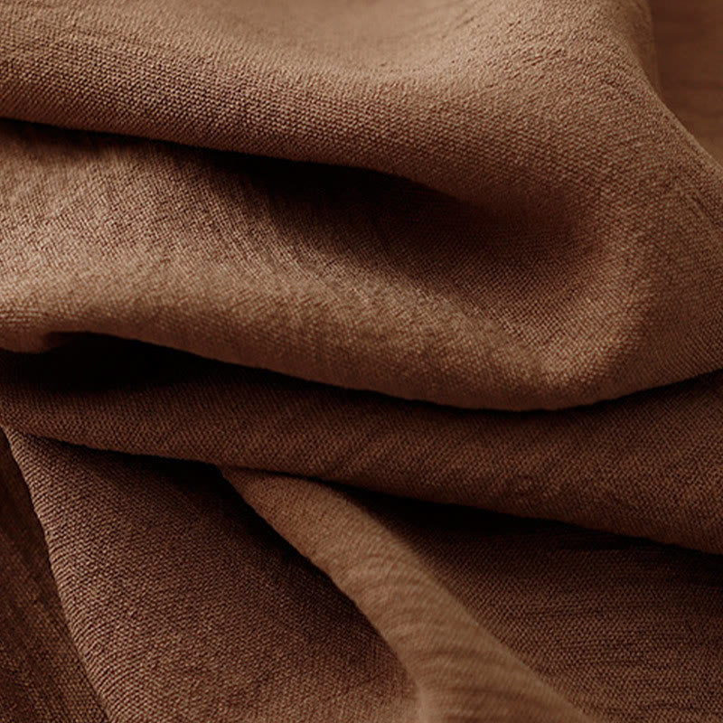 Causal Ethnic Simple Drawstring Design Women's Wide Leg Cropped Pants With Pockets