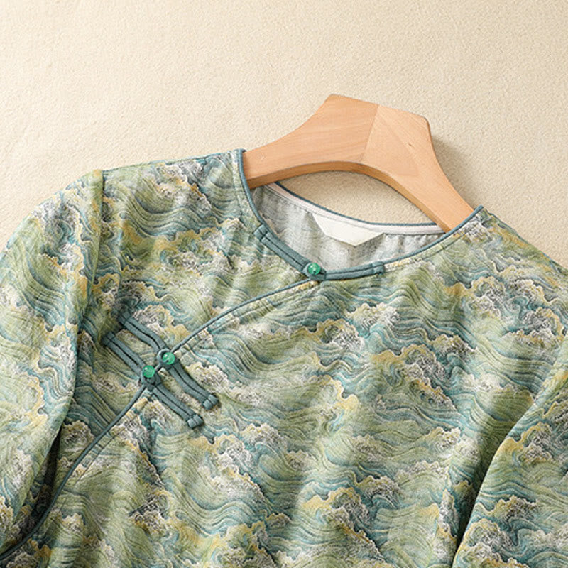 Lightweight Cotton Linen Minimalist Meditation Women's Shirt