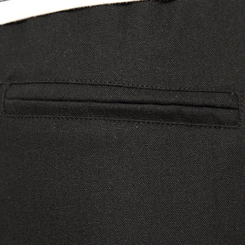 Breathable Cotton Linen Cropped Wide-Leg Meditation Pants
